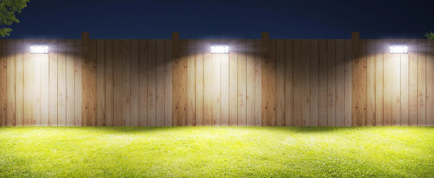 Intelamp Long Life 1300LM 4000mah Outdoor Solar Lights 6H Charge Lighting All Night With Two Motion Sensors 180° Wide-Angle Large Solar Panel Solar Lamp IP65 For Street Garden Path Yard Wall