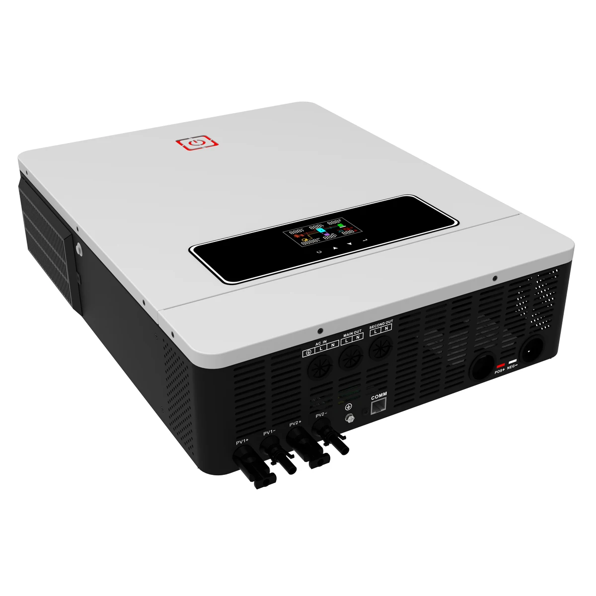 Y&H 10.2KW Hybrid Solar Inverter 48V 230V Pure Sine Wave Off Grid On Grid Inverter MPPT 160A Solar Charger for Lithium Battery Home Energy Storage System with BMS WiFi(Optional), Local Warehouse Fast Delivery