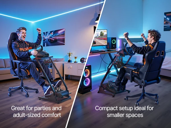SucceBuy Racing Wheel Stand Foldable Stand for Logitech G29 G27 G920 G923 Thrustmaster T300RS T300GT TS-PC TSXW Gaming Cockpit