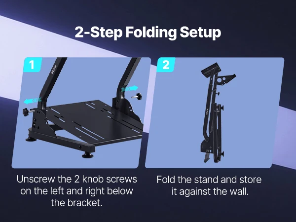 SucceBuy Racing Wheel Stand Foldable Stand for Logitech G29 G27 G920 G923 Thrustmaster T300RS T300GT TS-PC TSXW Gaming Cockpit