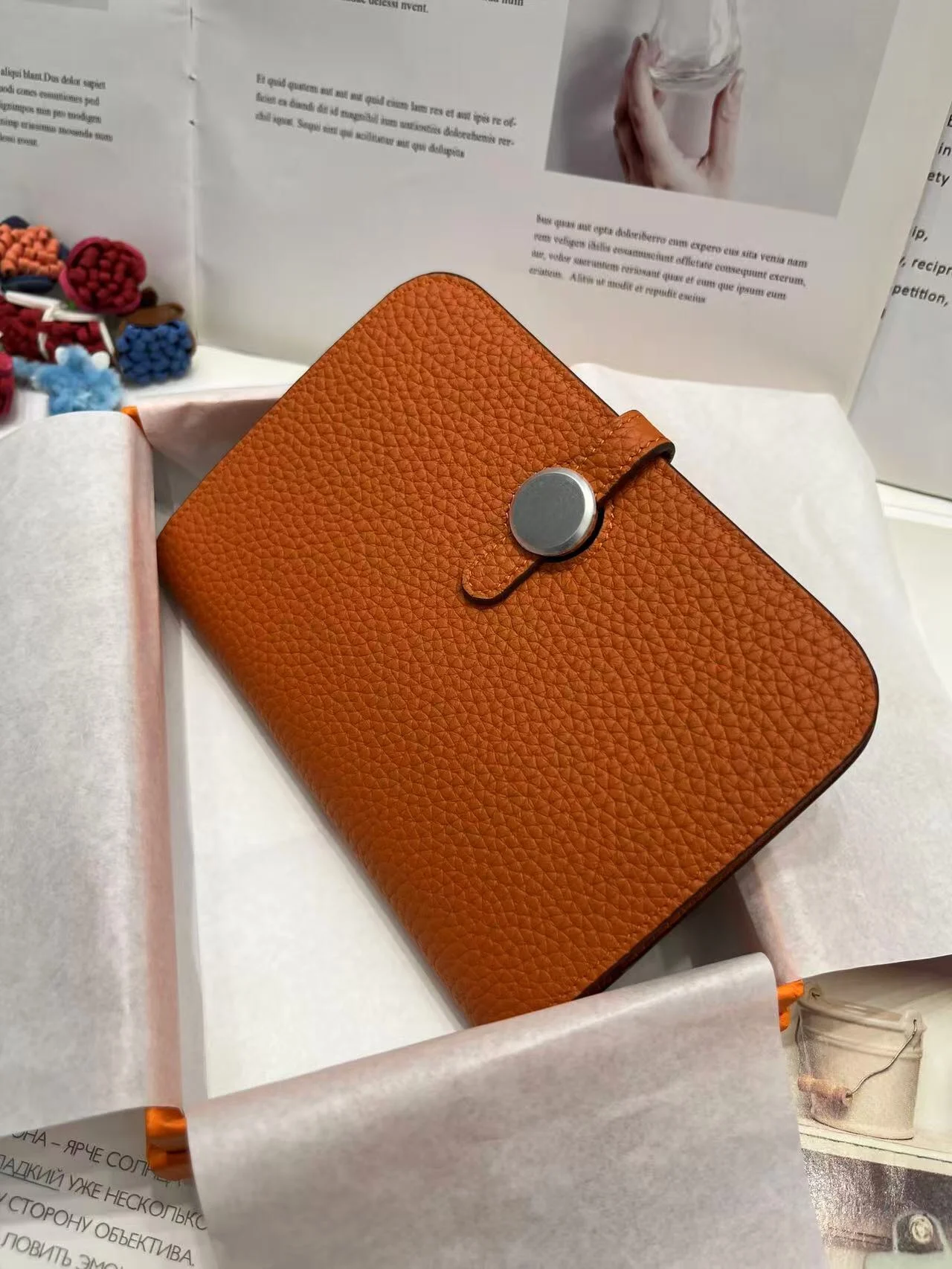 Premium Full Grain Leather Wallet Women Black Pebbled Compact Card Holder Coin Purse French Style Real Leather Snap Closure
