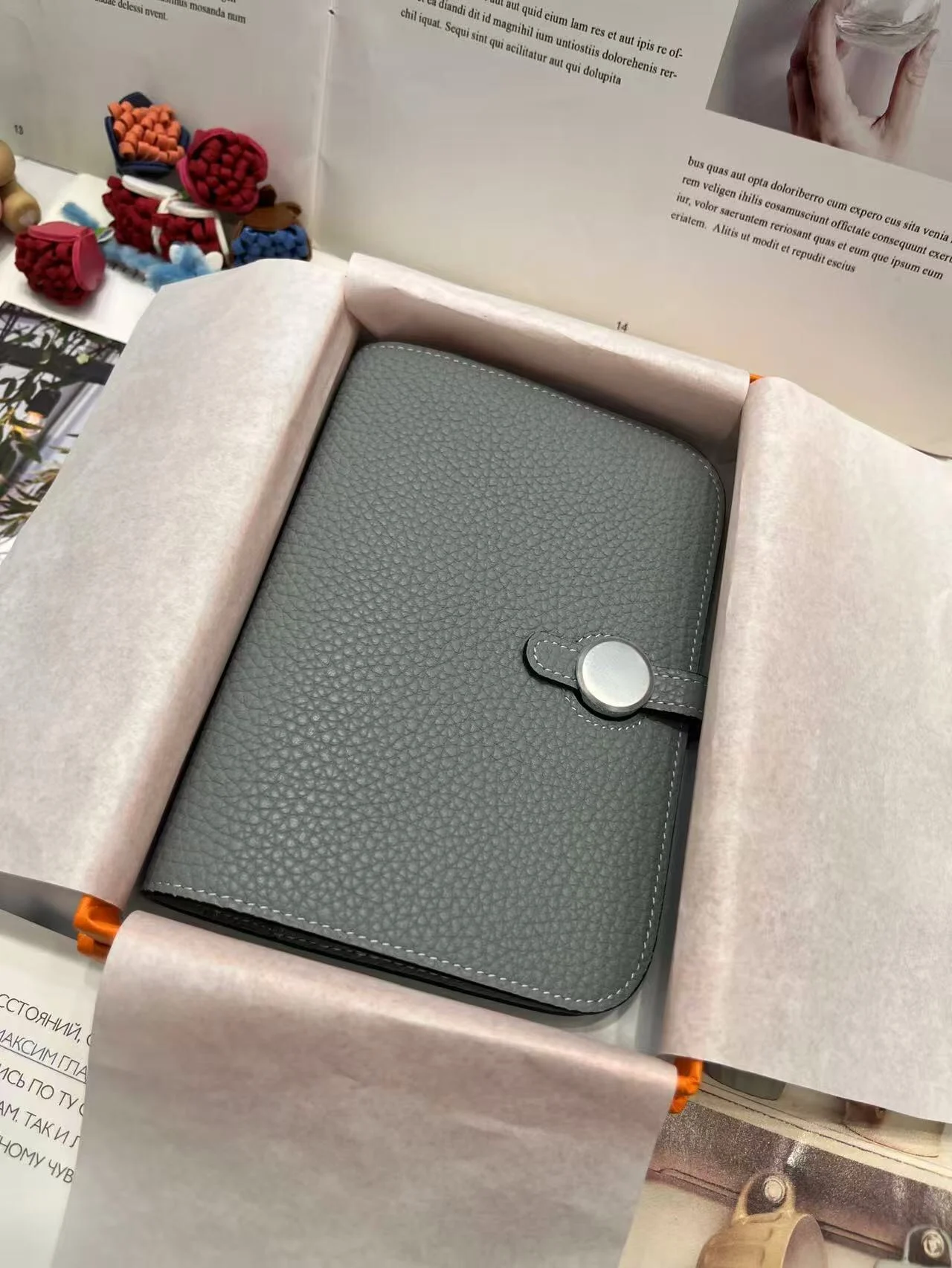 Premium Full Grain Leather Wallet Women Black Pebbled Compact Card Holder Coin Purse French Style Real Leather Snap Closure