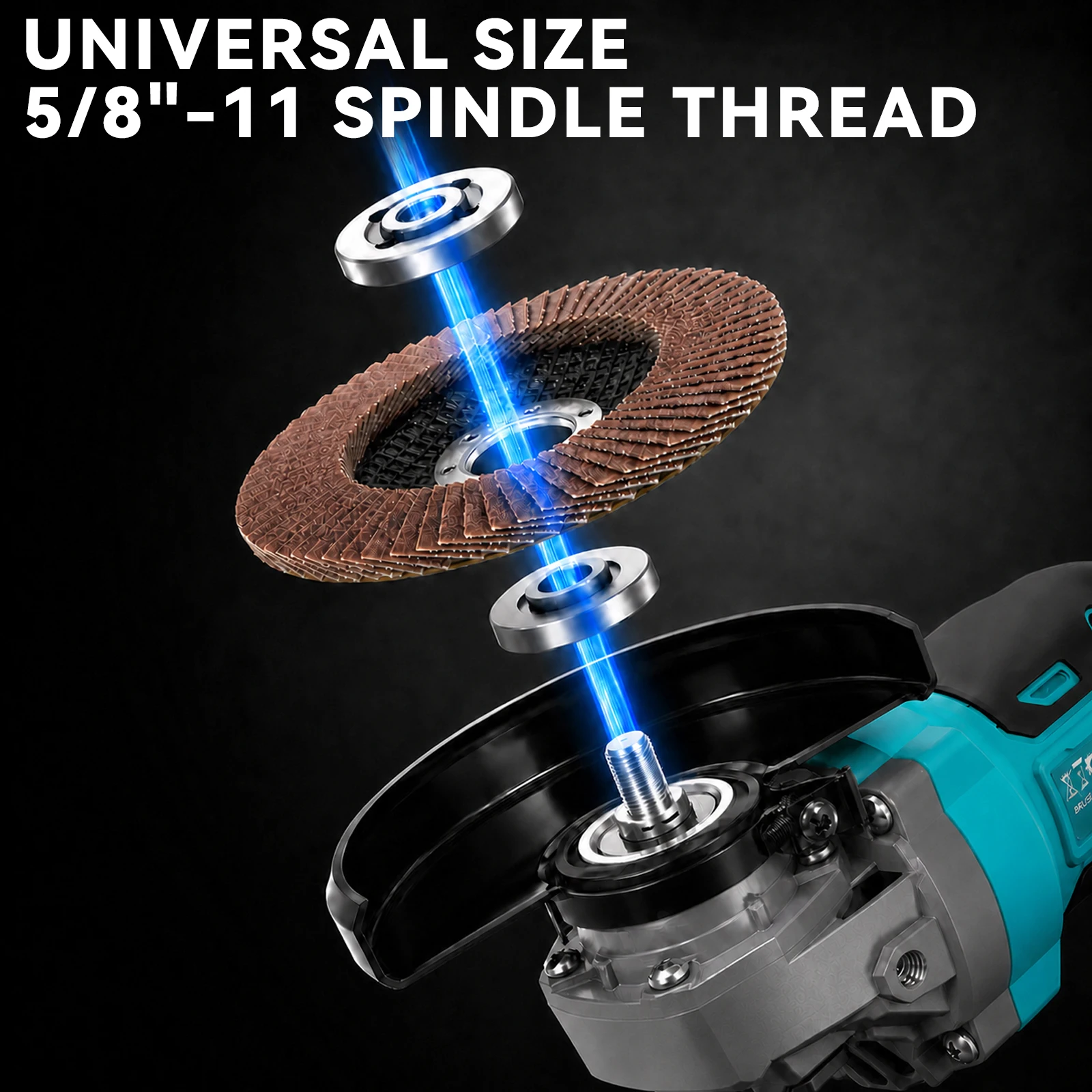 125mm Brushless Cordless Angle Grinder 3 Speed Electric Polishing Cutting Machine Bare Tool for Makita 18V Battery AU