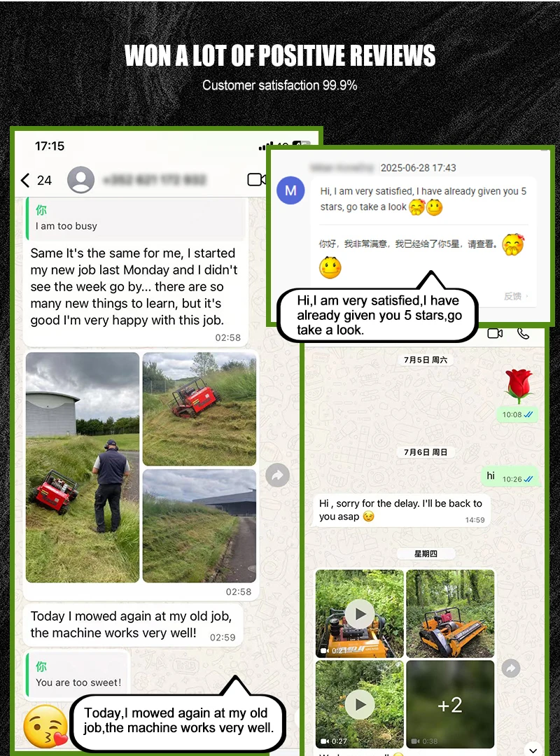 Remote-controlled lawnmower robot – a multi-functional intelligent device that integrates weeding, snow removal, and intelligent winter weeding functions. Free delivery to your door. Equipped with an industrial remote control for unparalleled flexibility.