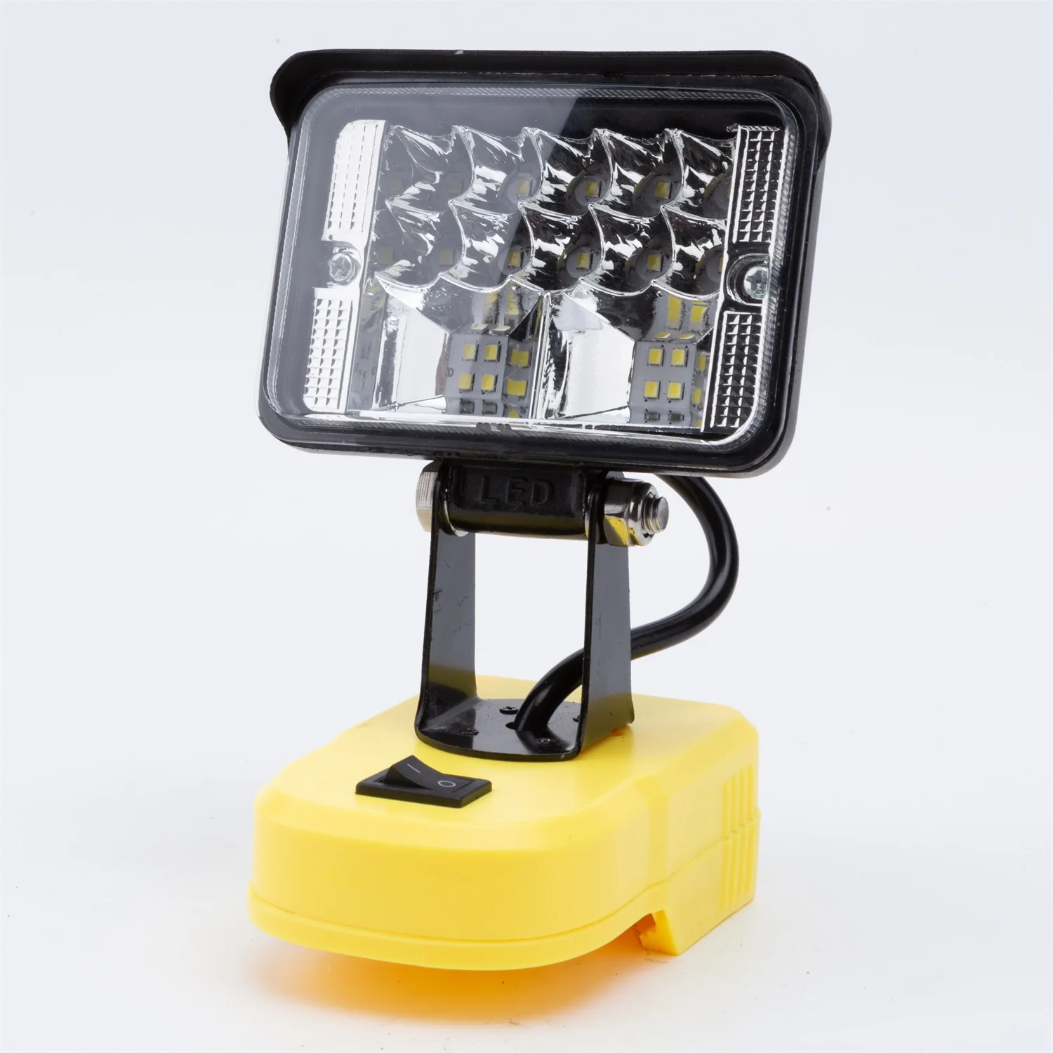 1pcs Portable LED Work Light Compatible with For Ridgid AEG 18V Lithium-ion Battery W/USB Port Outdoor Emergency Lighting for Workshop Camping Cordless Rotatable Single Head Lamp(NO Battery)