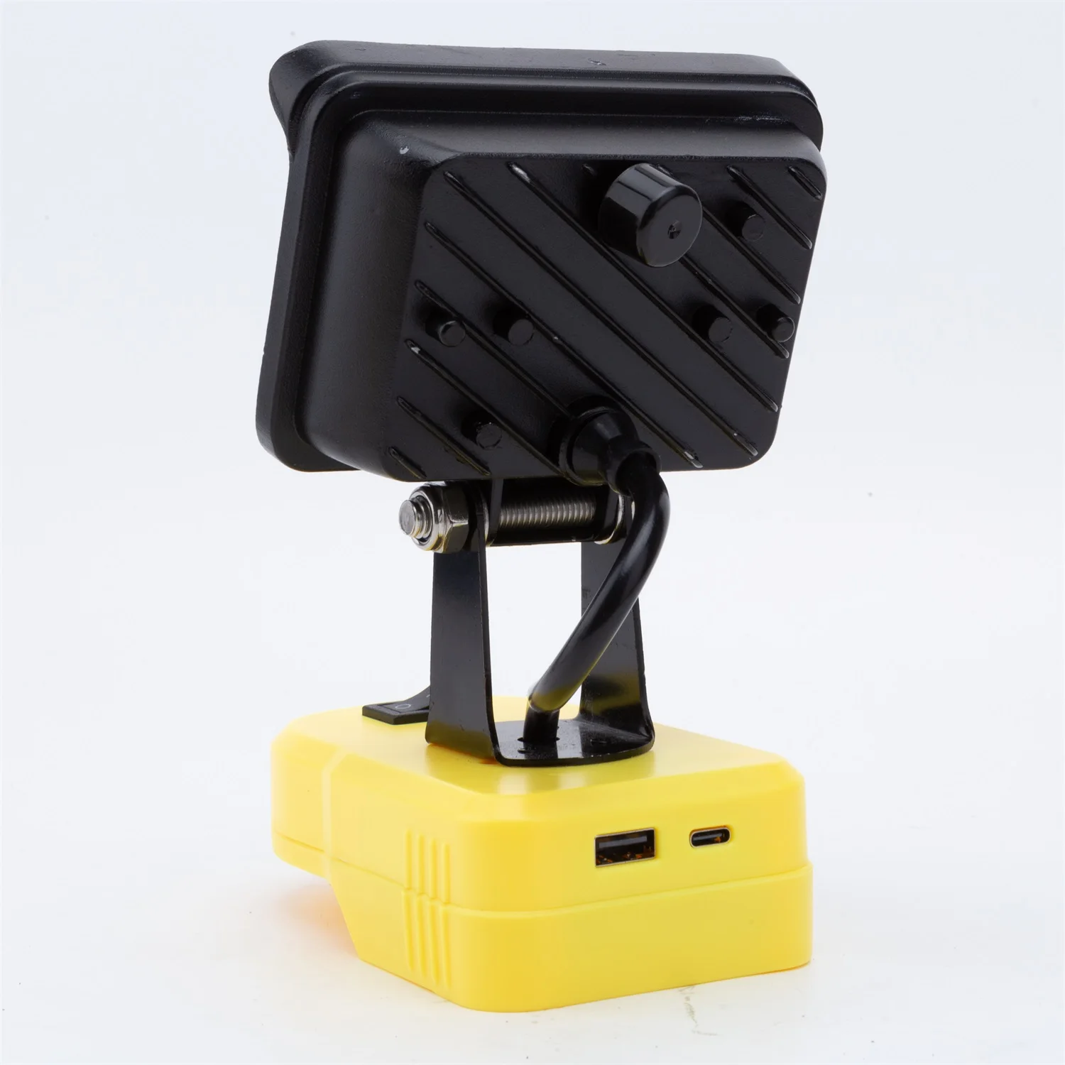 1pcs Portable LED Work Light Compatible with For Ridgid AEG 18V Lithium-ion Battery W/USB Port Outdoor Emergency Lighting for Workshop Camping Cordless Rotatable Single Head Lamp(NO Battery)
