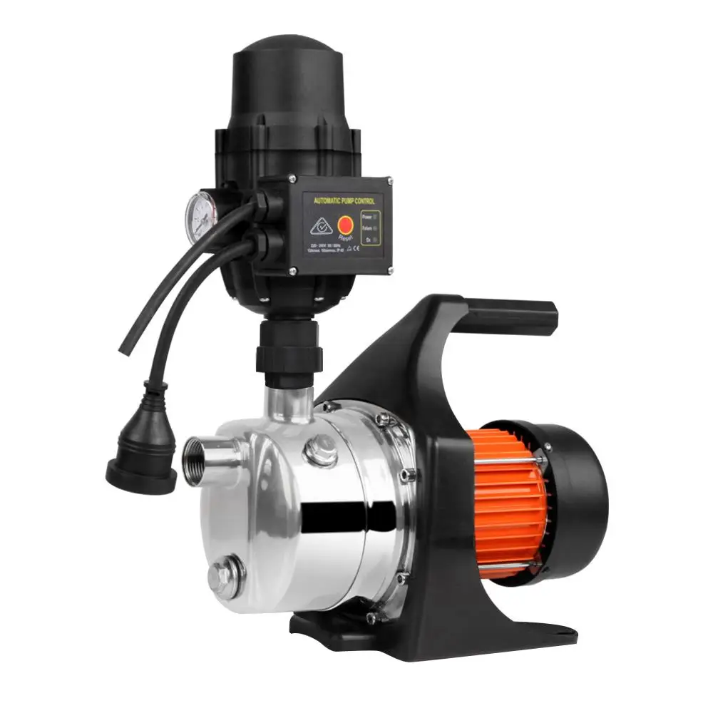 Garden Water Pump 800W High Pressure Electric Booster Pump for Rain Tank Farm Irrigation House Black
