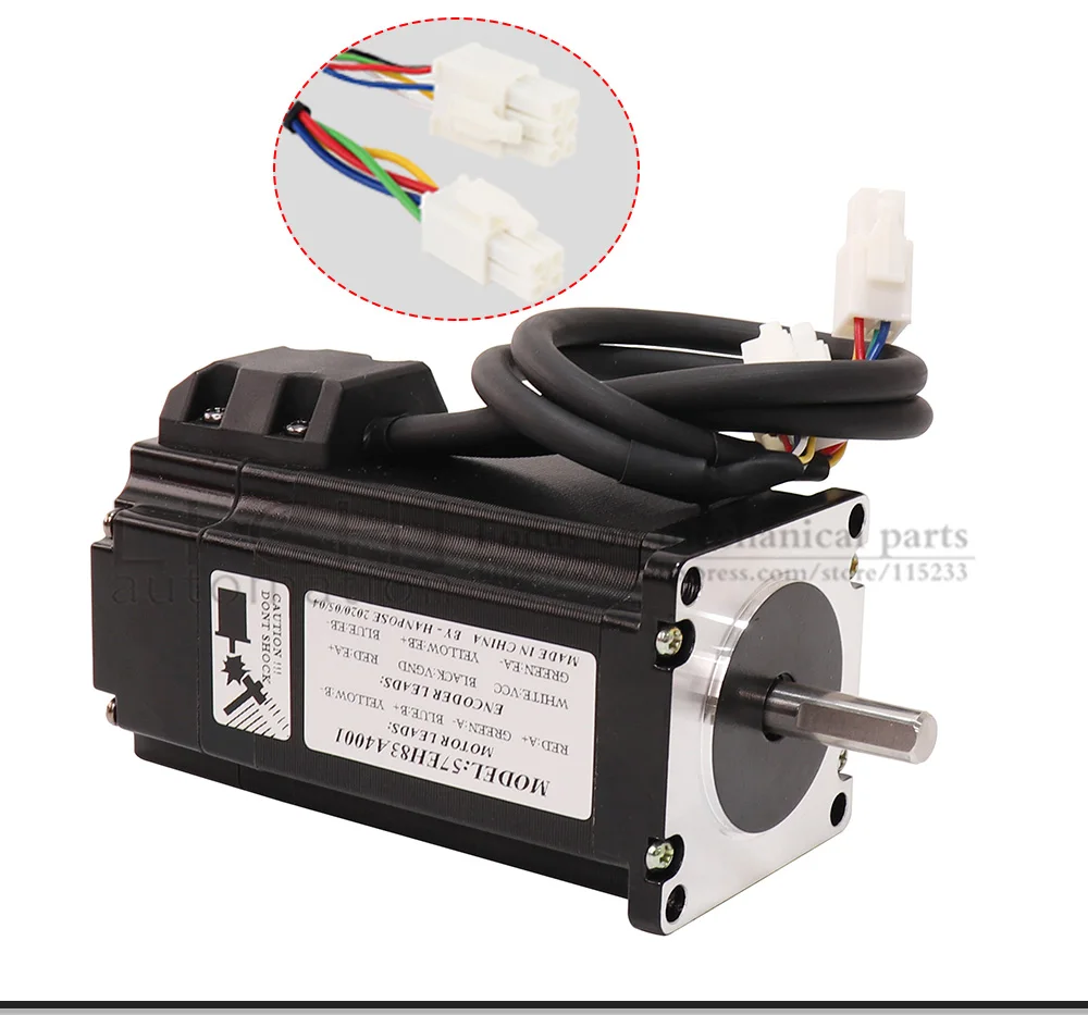 Nema23 57EH83A4001 Hybrid Stepper Motor CL57 Driver Kit 57X83mm Closed Loop 4.0A 2.6N.M 57CME26 Stepper Motor for CNC