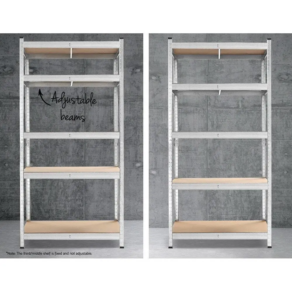 Heavy Duty 3x1.8M Warehouse Shelving Rack Garage Metal Storage Shelves High Capacity Organizer