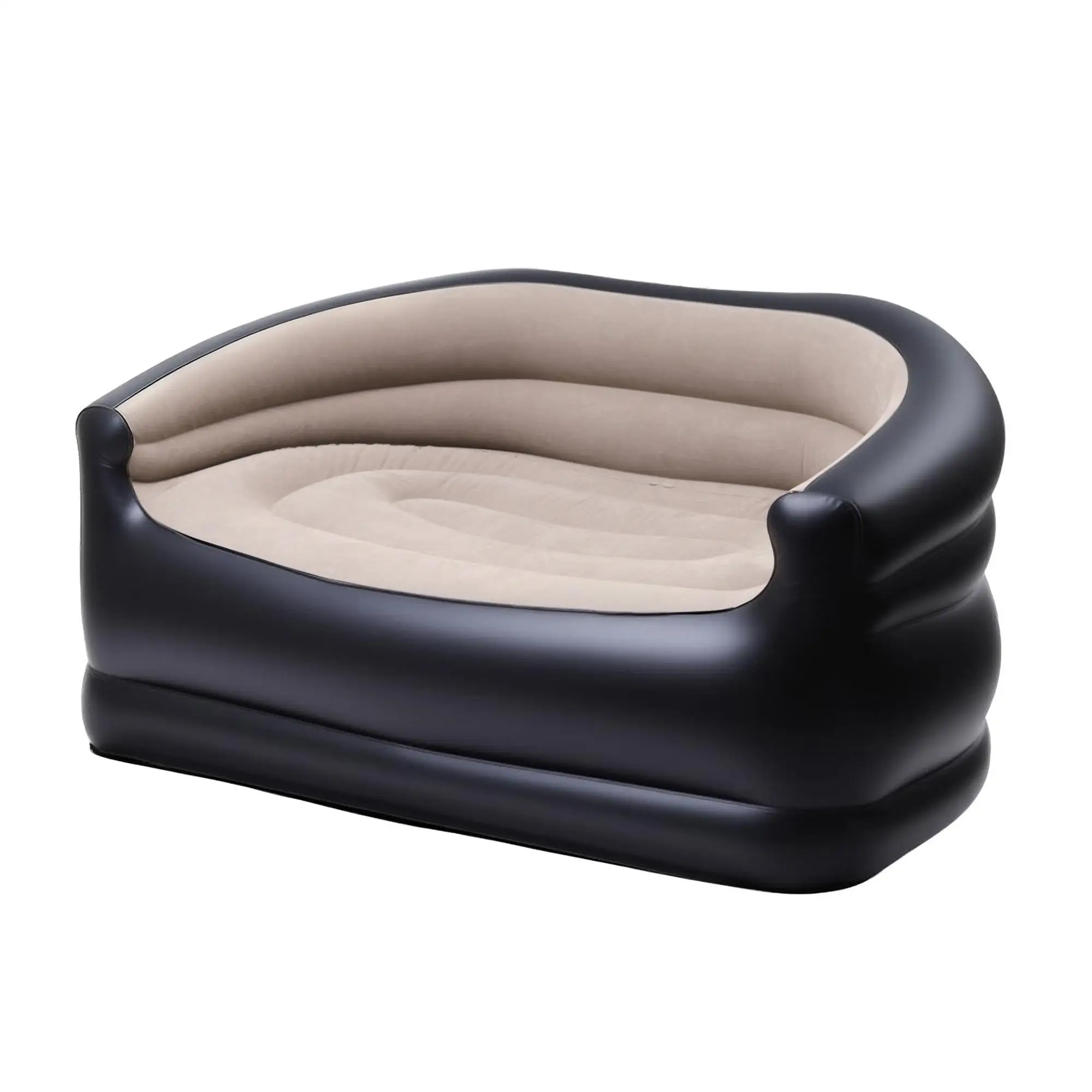Outdoor Air Inflatable Sofa Two Seater Lounge Chair with Pump for camping Portable Blow Up Couch