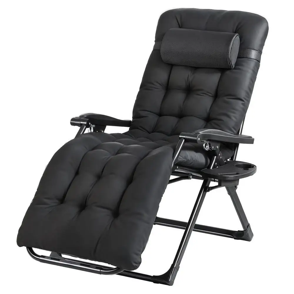 Sun Lounge Folding Zero Gravity Chair Outdoor Patio Recliner Adjustable Portable Camping Lounger