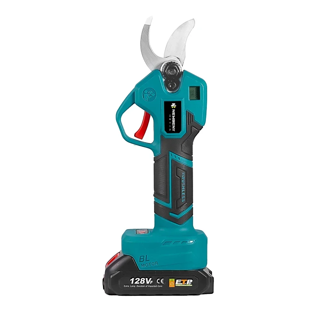 NEWBENY 30mm Cordless Brushless Electric Pruning Shears 4 Gear Fruit Tree Garden Bonsai Beautify Tool For Makita Battery Pin