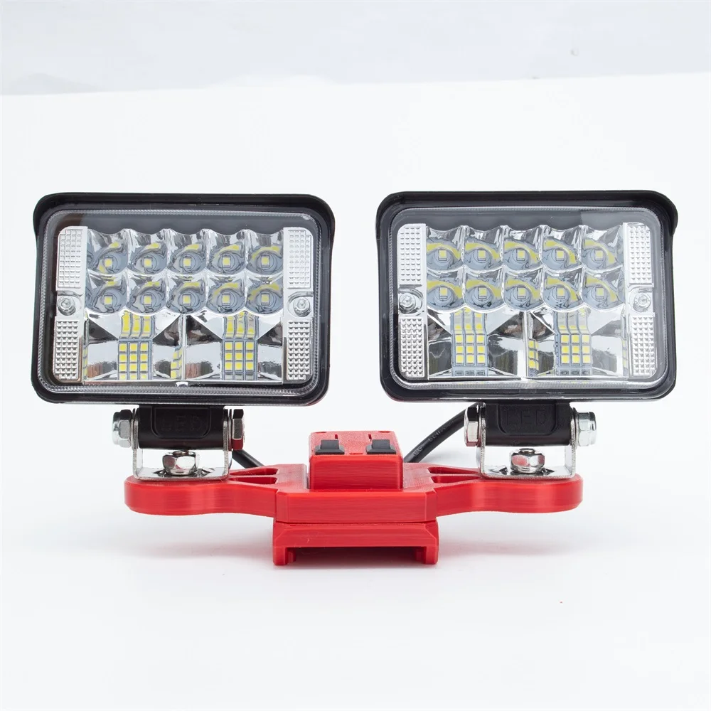 1PCS Portable Cordless LED Working Light For Ozito 18V for Einhell Lithium Battery W/USB Type-C Outdoor Work Fishing Handheld Emergency Light(NO Battery)