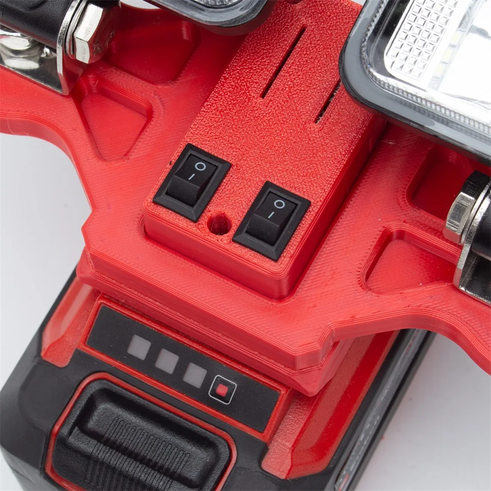 1PCS Portable Cordless LED Working Light For Ozito 18V for Einhell Lithium Battery W/USB Type-C Outdoor Work Fishing Handheld Emergency Light(NO Battery)