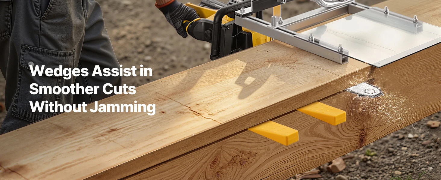 SucceBuy Chainsaw Mill Fits 16-20in Planking Milling Bar 0.2-11.81 in Cutting Thickness Timber Chainsaw Mill Kit for Woodworkers