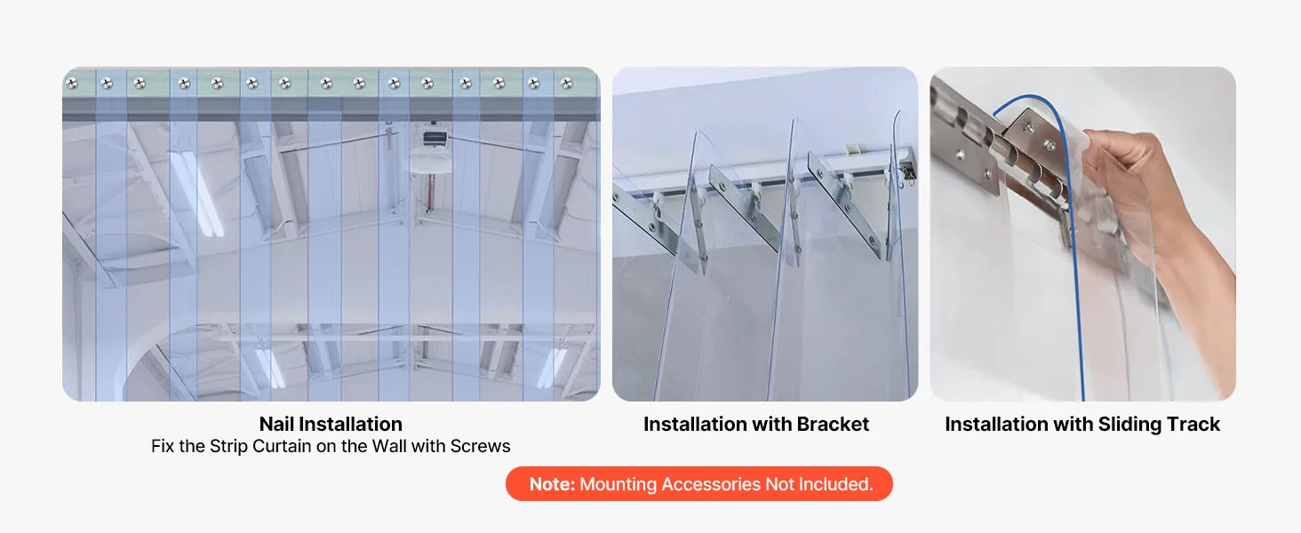 SucceBuy 101ft x 12in Clear PVC Strip Curtain Bulk Roll Plastic Door Strip Walk in Freezer Cooler Curtain Strips for Supermarket