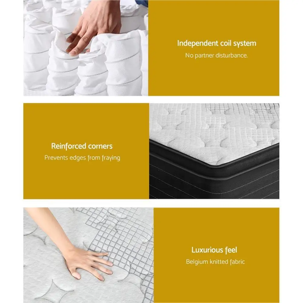 32cm Extra Firm King Size Mattress Breathable Support Sleep Comfort Bed for Home Use