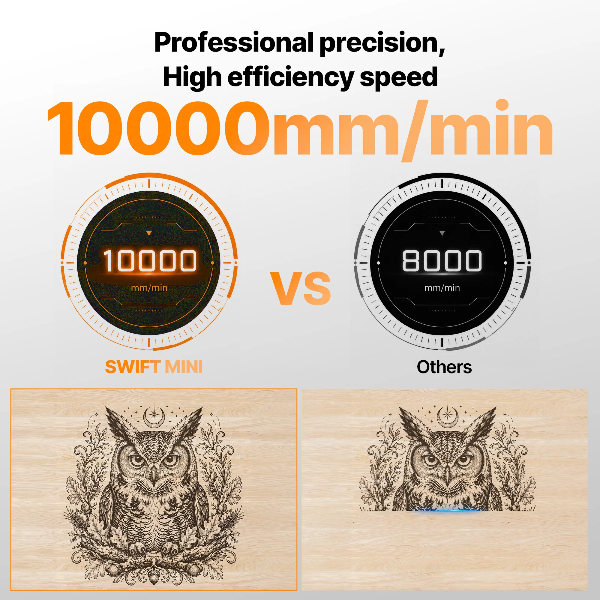ATOMSTACK SWIFT Mini Laser Engraver Compact Diode Laser Engraving Machine For Wood Leather Paper Cardboard DIY Crafts Home Projects