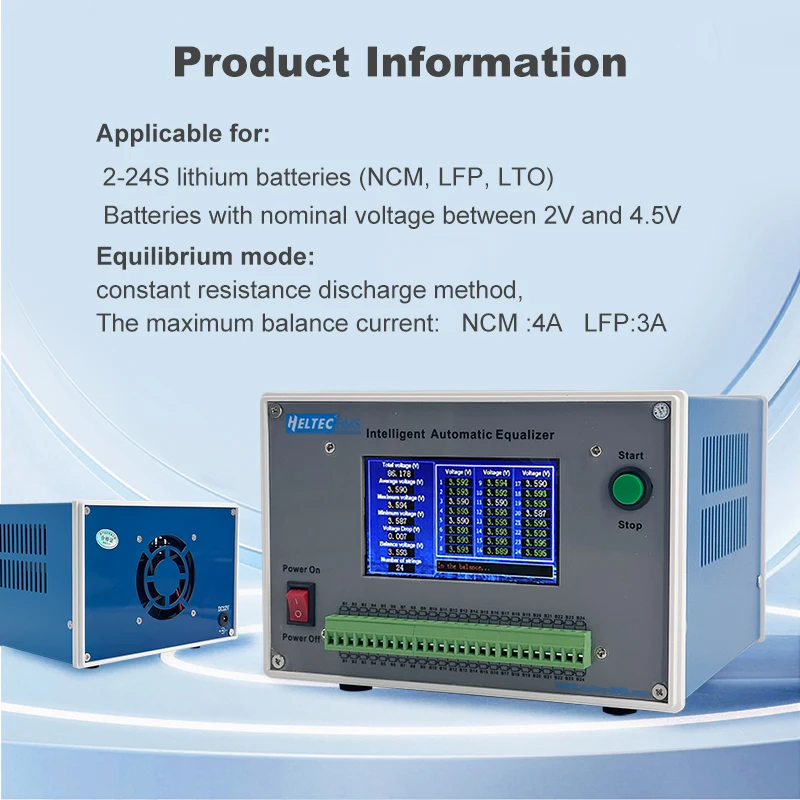 2‑24S 2‑32S Lithium Battery Equalizer 3‑4A 7A 25A Intelligent Automatic Balancer for NCM LFP LTO Battery Pack Repair Maintenance Tool