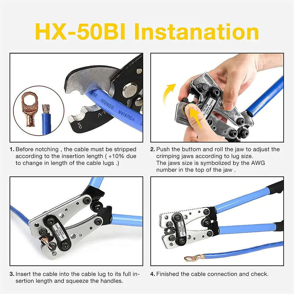140pcs Peep Port Copper Terminal Tubing Terminal Cold Pressing End with Pliers