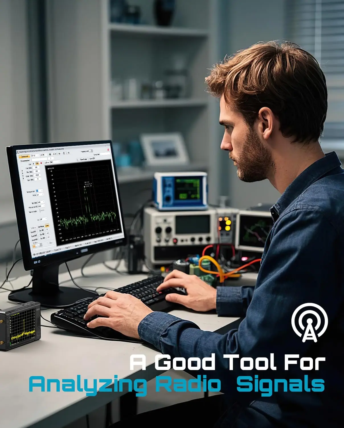 SeeSii TinySA Ultra+ ZS407 7.3GHz Spectrum Analyzer: 2026 Upgraded 4 Inch HW V0.5.4 100kHz-7.3GHz Handheld Tiny Frequency Analyzer - 2-in-1 RF Signal Generator 100kHz to 900MHz MF/HF/VHF UHF
