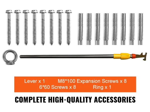VEVOR Attic Ladder Telescoping 350-pound Capacity Multi-Purpose Aluminium Extension Lightweight and Portable