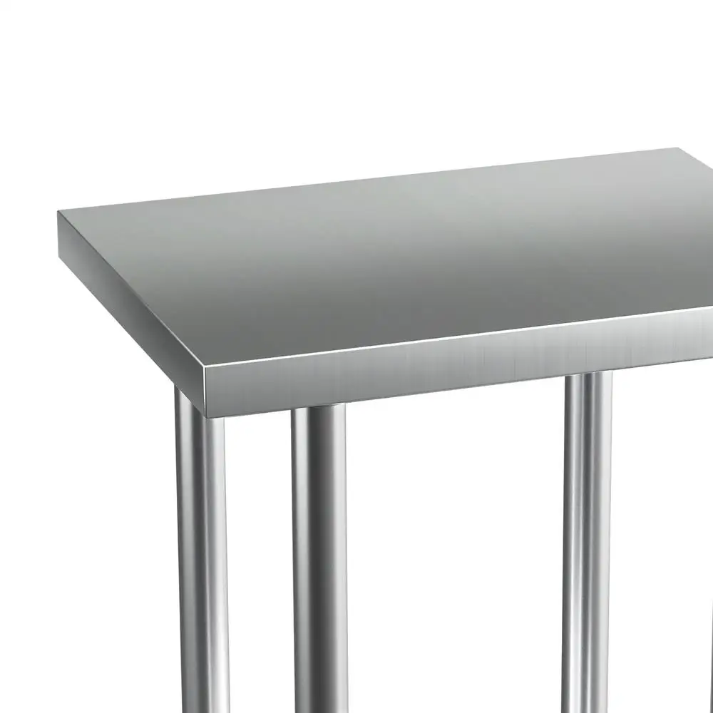 Stainless Steel Kitchen Work Bench 610x457mm 430 Grade Heavy Duty Table for Prep Storage and Commercial Use