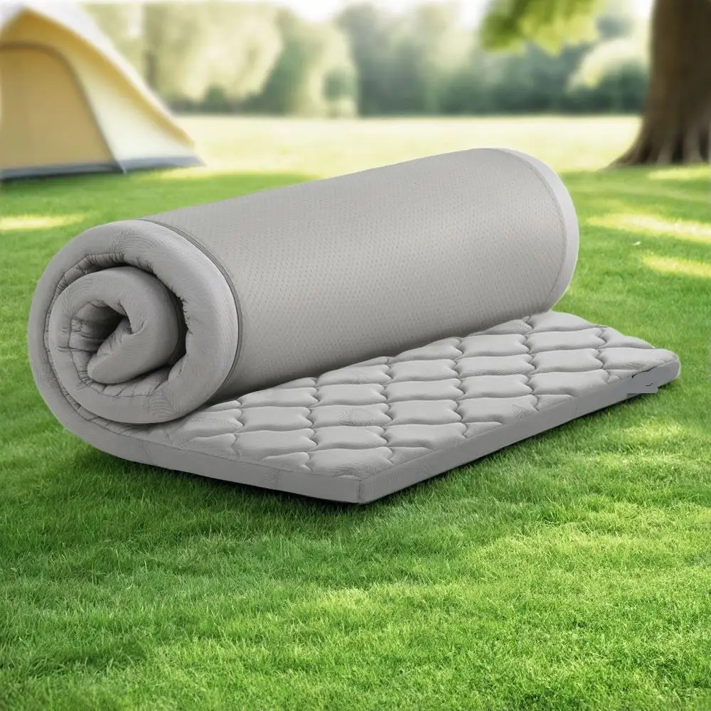 Foldable Camping Mattress Portable Single Sleeping Pad Waterproof Foldable Travel Mat Outdoor Picnic Bed Lightweight Compact Mattress