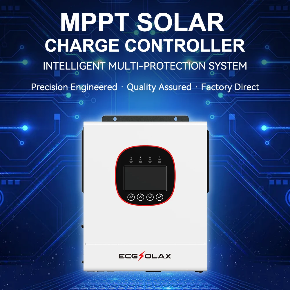 ECGSOLAX 5KW 6.5KW Single Phase Hybrid Solar Inverter 24V 48V 230VAC Built-in MPPT 120A 160A Solar Charger With WiFi AU Stock