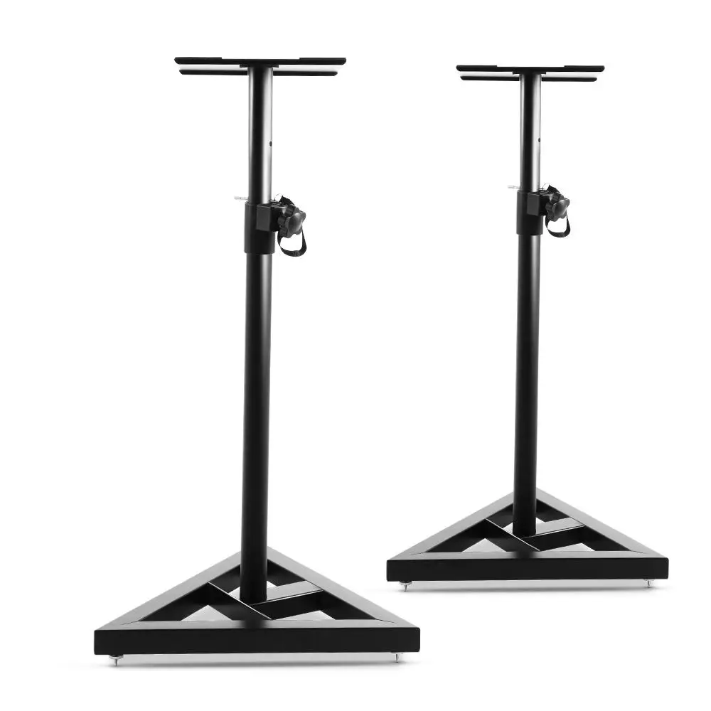 Adjustable Speaker Stands 67 to 120 cm Pair Surround Sound Studio Home Floor Mount Brackets
