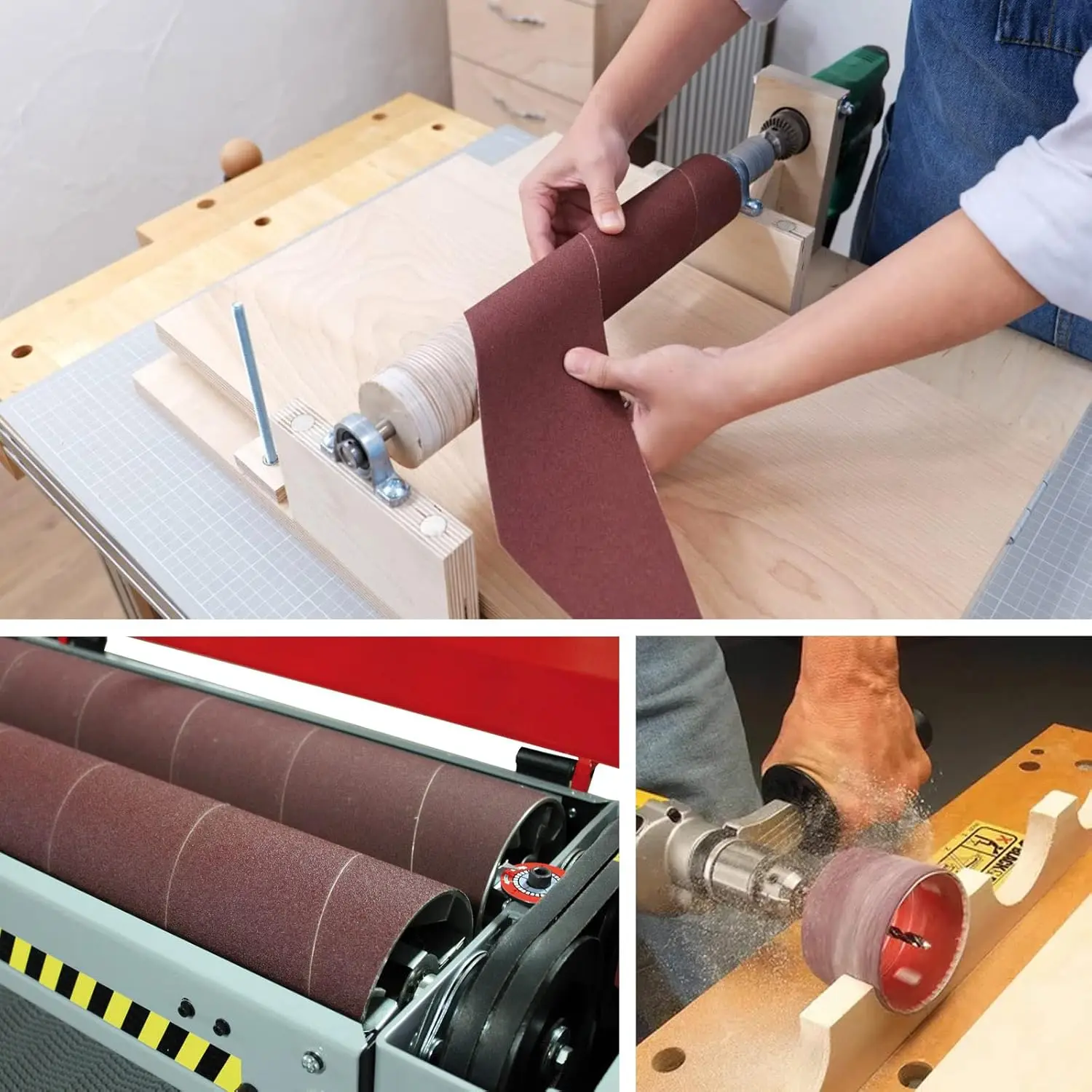 9.5Cm/3.9Inch Wide, 60-600 Grit Aluminum Oxide Sandpaper Rolls Are Suitable for Metal Grinding,Wood Polishing, Furniture Edging