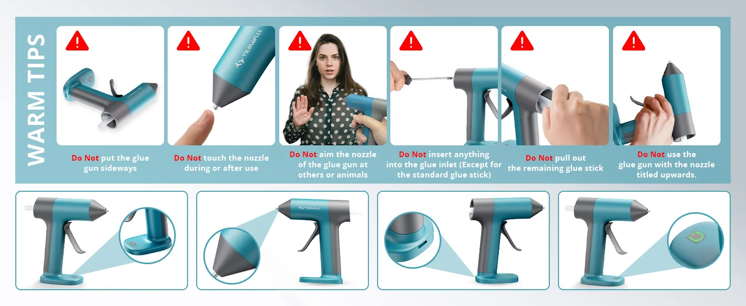 15W Electric Hot Melt Glue Gun 30s Fast Heating Cordless Glue Gun With 20pcs 7x140mm Glue Sticks 2000mAh Type-C Rechargeable Hot Melt Glue Gun 1.7mm Precision Nozzle For DIY Craft Home Repair Quick Repairs