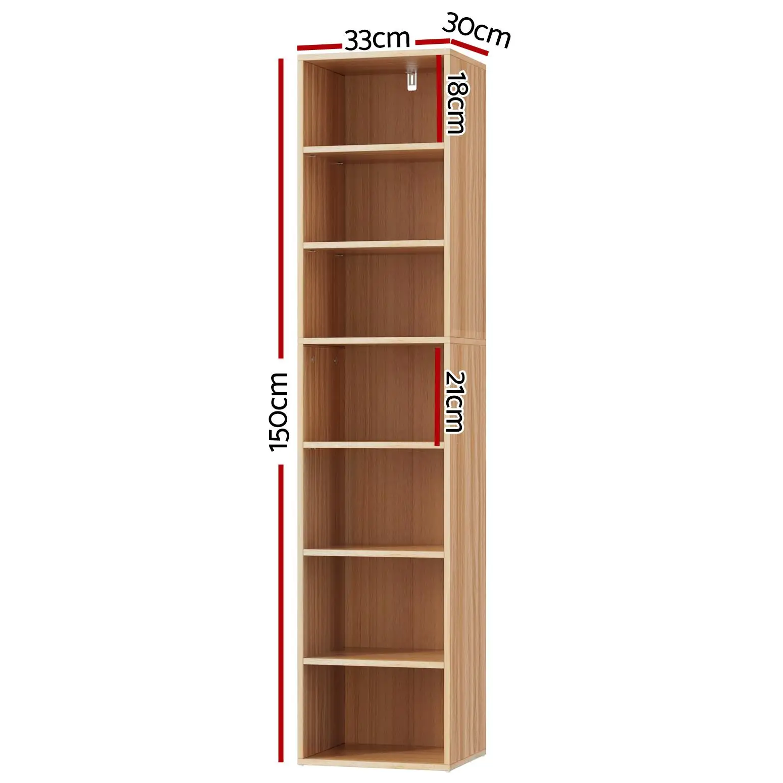 I’m checking the product name and constraints, then I’ll return a single optimized English title that avoids trademark terms and punctuation conflicts.7 Tier Pine Wood Bookshelf Storage Organizer Tall Open Display Rack for Home Office Living Room