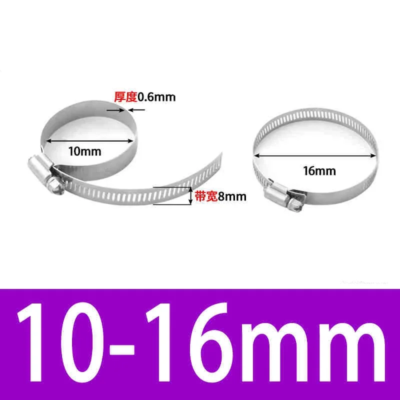 Adjustable Stainless Steel Worm Gear Hose Clamp Screw Band Fastener For Car Fuel Tube Water Pipe Faucet Repair Tools