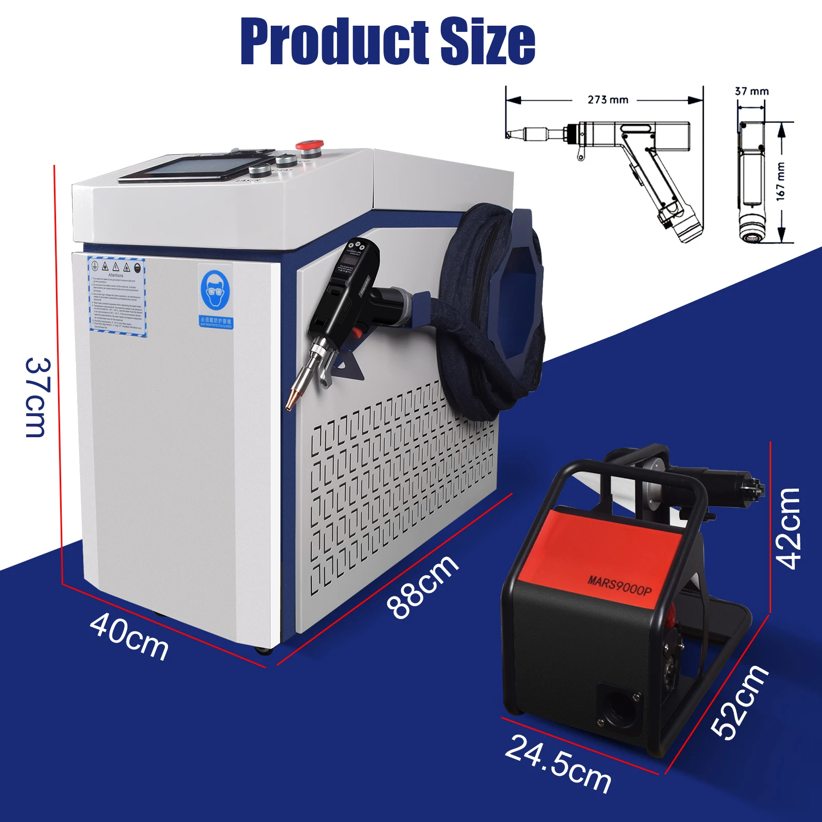 1500W Handheld 4 In 1 Fiber Laser Welding Machine Raycus 1500W Welder with Welding Cleaning Cutting Weld Seam Cleaning for Metal 220V