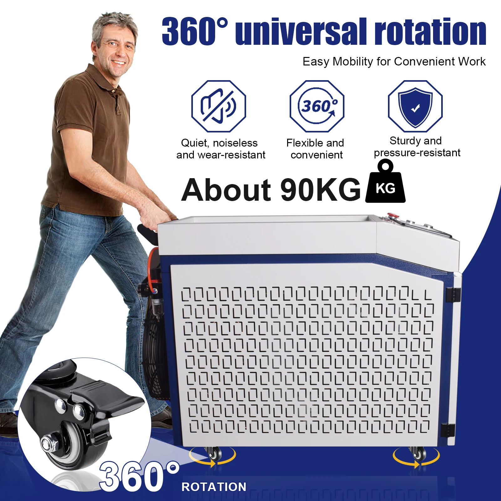 1500W Handheld 4 In 1 Fiber Laser Welding Machine Raycus 1500W Welder with Welding Cleaning Cutting Weld Seam Cleaning for Metal 220V