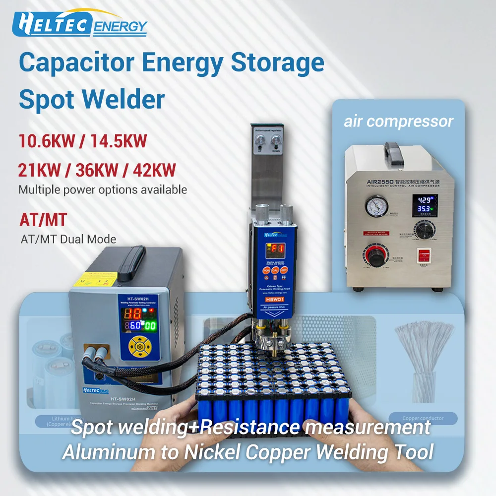 42KW high power Industrial Capacitor Energy Storage Spot Welder 10.6KW Pulse Welding Machine 14.5KW AT/MT Dual Mode Welder machine 21KW 36KW Low Noise Aluminum to Nickel Copper Welding Tool for 18650 Lithium Battery Nickel Strip Copper Aluminum Welding