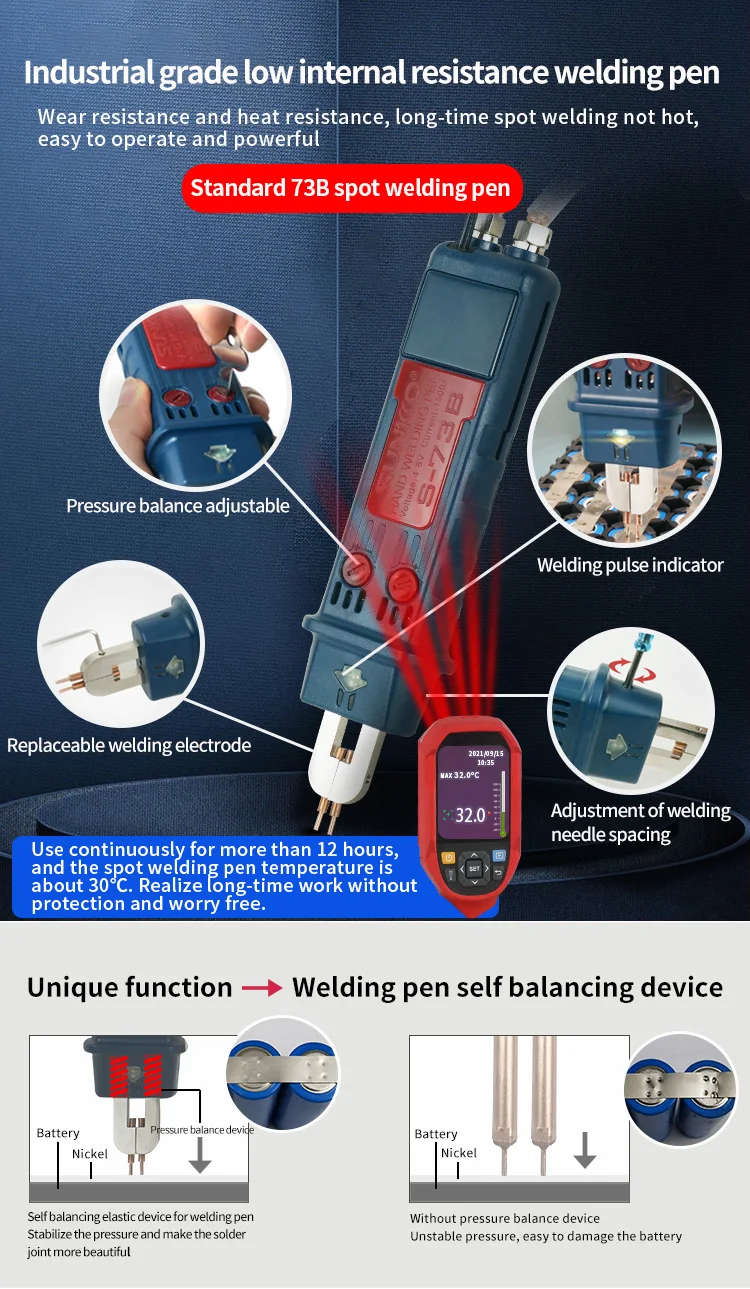 42KW high power Industrial Capacitor Energy Storage Spot Welder 10.6KW Pulse Welding Machine 14.5KW AT/MT Dual Mode Welder machine 21KW 36KW Low Noise Aluminum to Nickel Copper Welding Tool for 18650 Lithium Battery Nickel Strip Copper Aluminum Welding