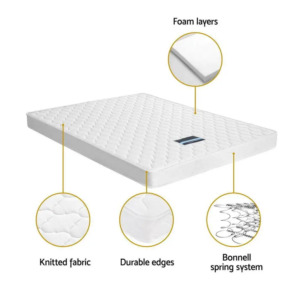 13cm Tight Top Mattress King Single Size Medium Firm Support Breathable Comfortable Sleeping Bed Mattress for Home Bedroom Guest Room