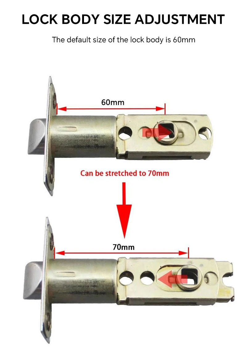 ICCSSI Smart Door Lock Fingerprint Lock Fingerprint/Tuya APP/Password/IC Card/key Unlock Shipping from Australia B208APRO