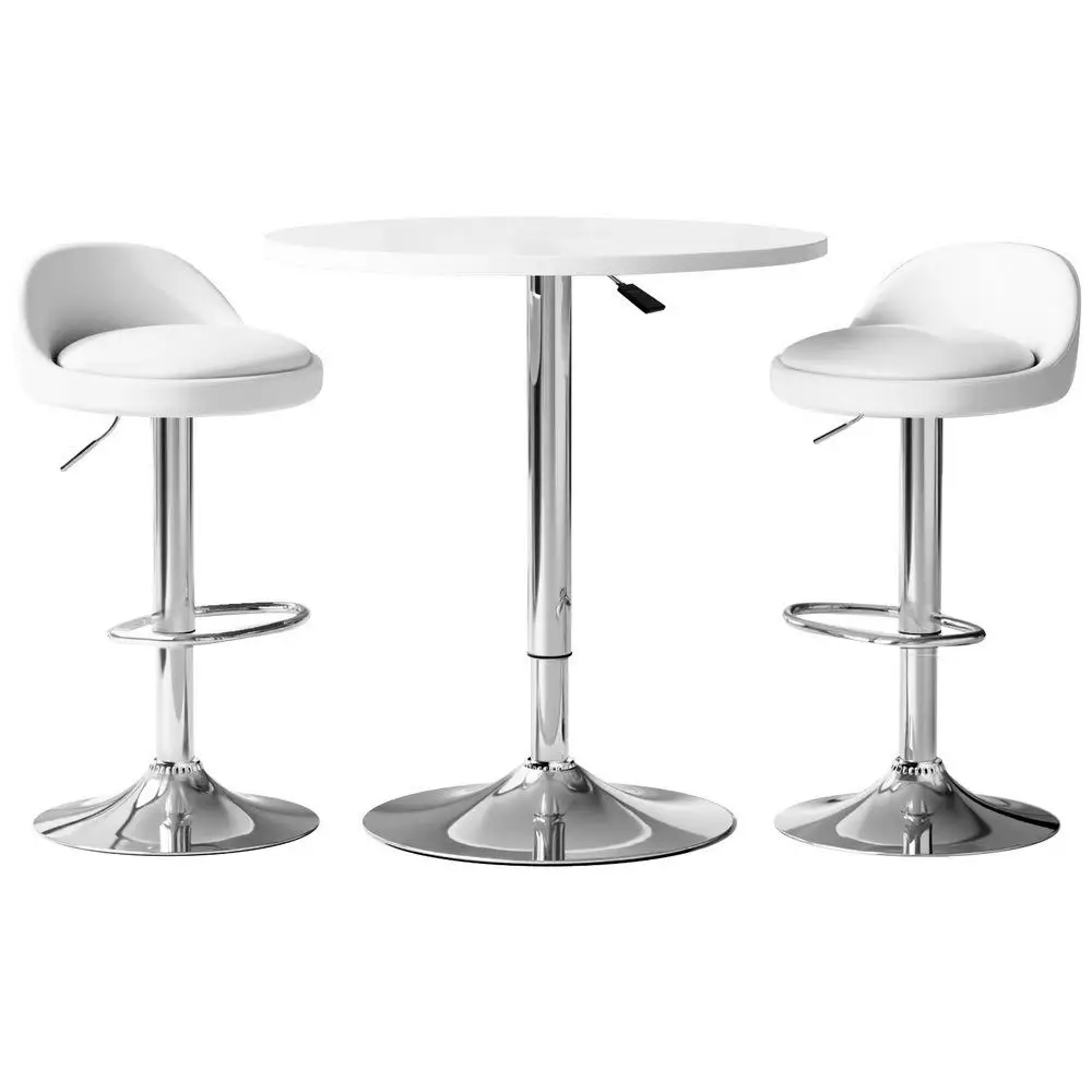 Modern Bar Table and Stools Set Dining Desk Kitchen Chairs Cafe Pub Furniture Set