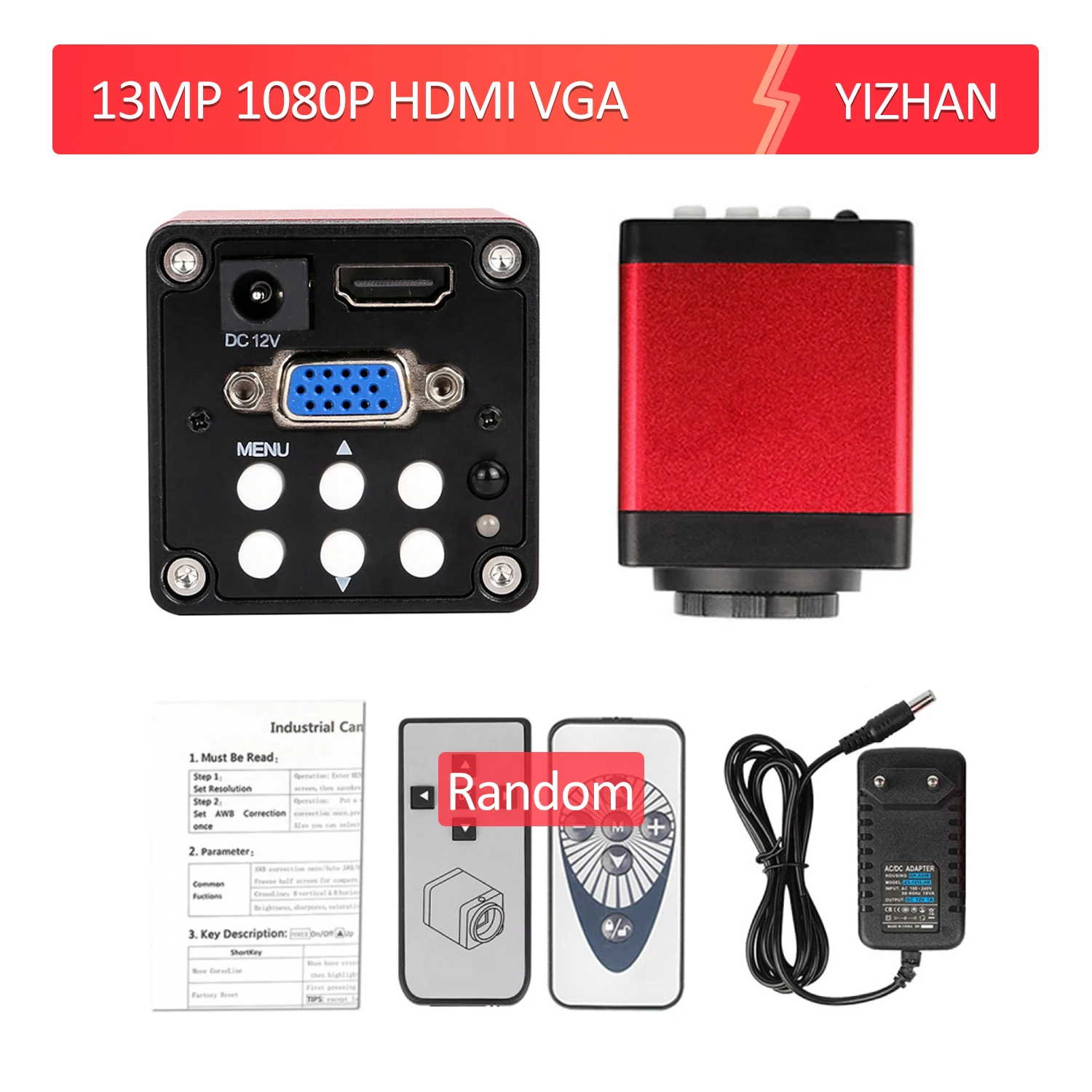 Electronic Welding Microscope Digital Microscope For Soldering HDMI VGA Dual Output 60FPS 1080P 130/150x Suit With RemoteControl