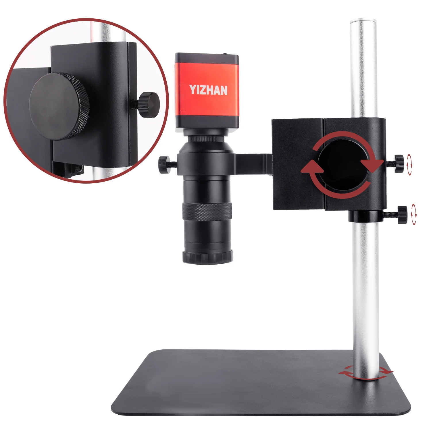 Electronic Welding Microscope Digital Microscope For Soldering HDMI VGA Dual Output 60FPS 1080P 130/150x Suit With RemoteControl