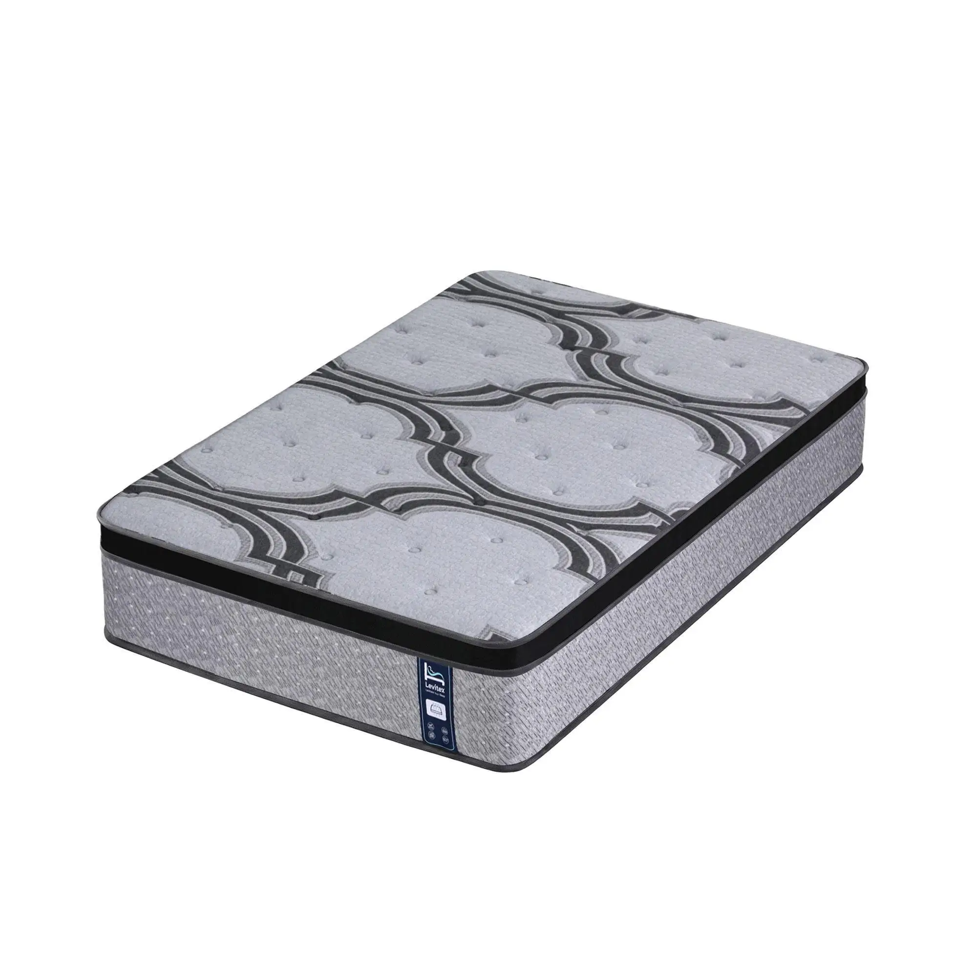 King Single Mattress 34cm 5 Zone Pocket Spring with Latex Memory Foam Extra Lumbar and Shoulder Support