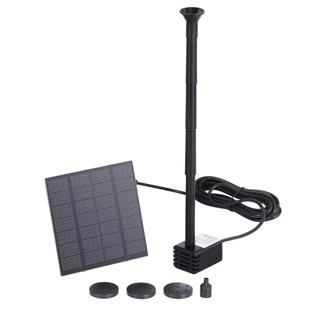Solar Powered Submersible Water Fountain Pump Kit 2 6FT Outdoor Garden Birdbath Pond Fountain Pump Set