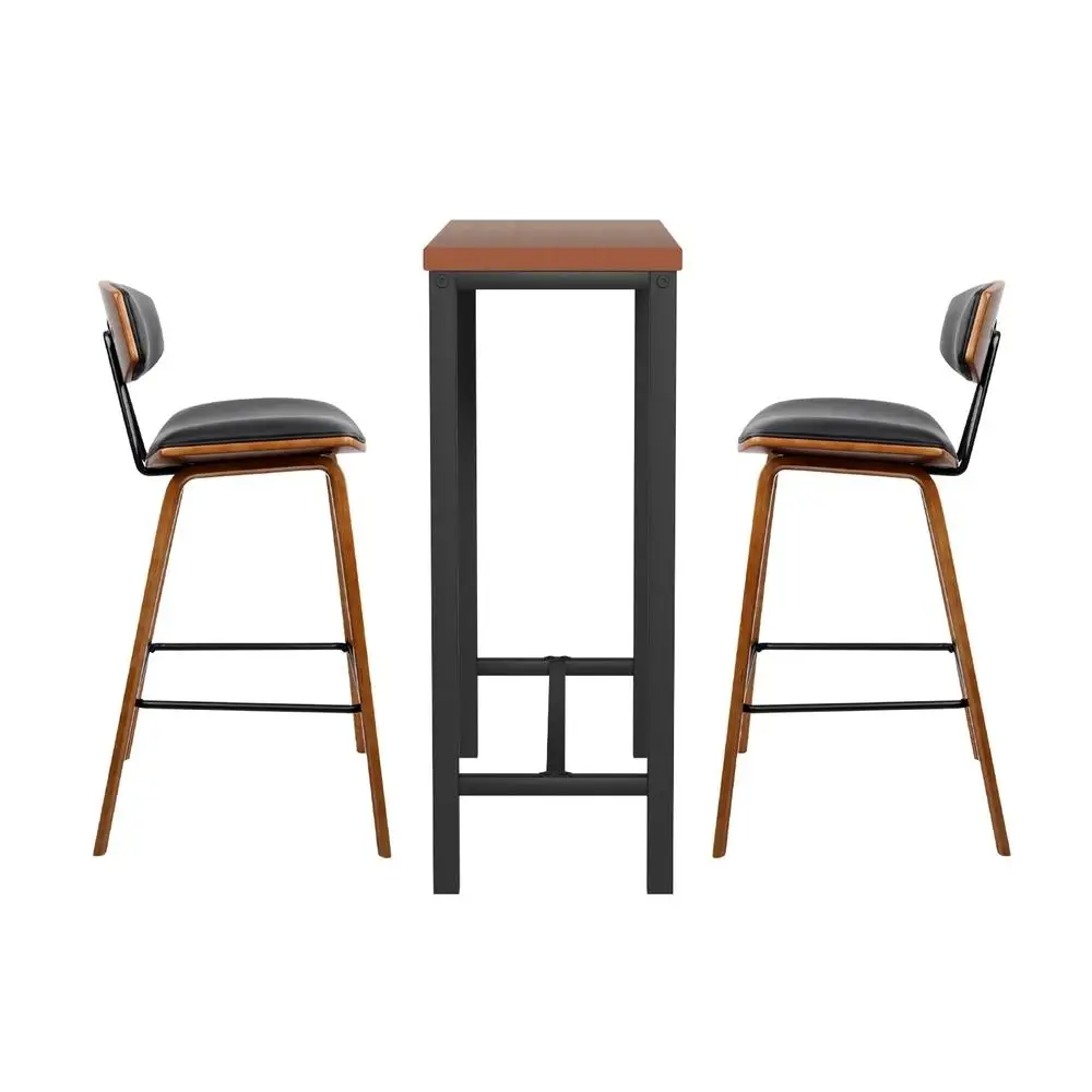Bar Table and Stools Set for Dining Desk Kitchen Chairs Cafe Pub Modern Space Saving Breakfast Bar Furniture Set
