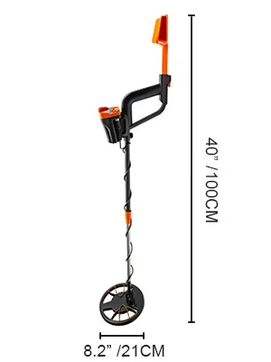 VEVOR Metal Detector Waterproof Disc Underwater Underground High Accuracy Sensitive LCD Display Humanity for Adults Children