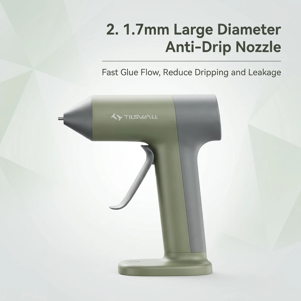 Wireless Hot Glue Gun Quick Preheating Mini Hot Glue Gun With Built-In 2000 mAh Battery 20 Premium Glue Sticks (7 X 140 mm) Mini Hot Glue Gun For Crafts DIY