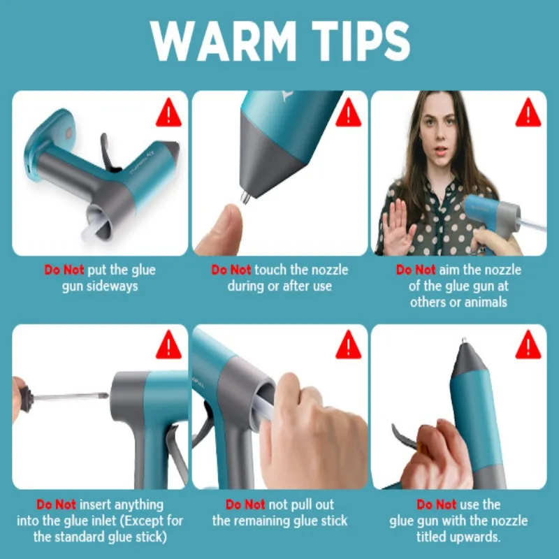 Wireless Hot Glue Gun Quick Preheating Mini Hot Glue Gun With Built-In 2000 mAh Battery 20 Premium Glue Sticks (7 X 140 mm) Mini Hot Glue Gun For Crafts DIY