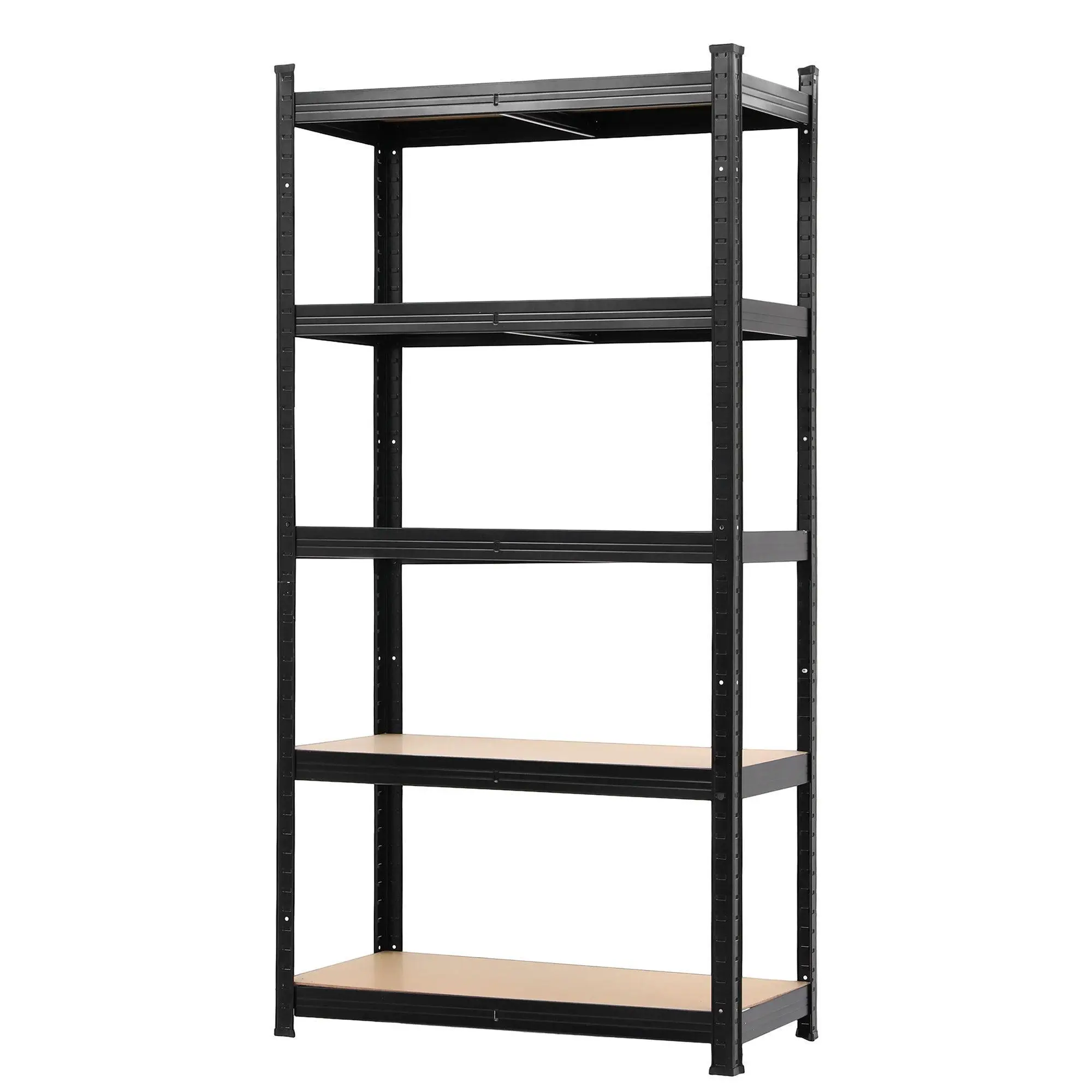 Garage Shelving 1.6X0.8m Warehouse Storage Rack Heavy Duty Black Pallet Racking Shelf Organizer